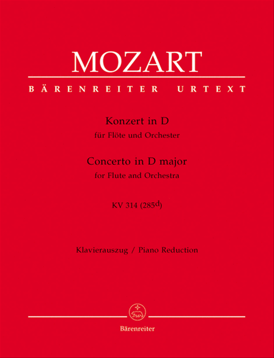 Flute Concerto In D Major, K. 314 Flute Solo scores gallery preview page 1