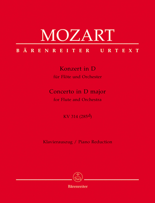 Book cover for Flute Concerto In D Major, K. 314