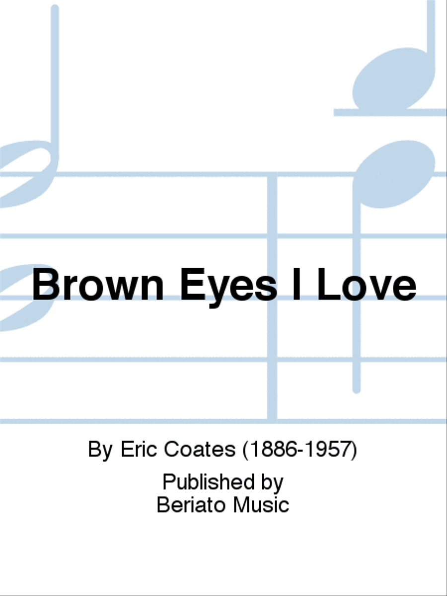 Brown Eyes I Love Piano, Vocal, Guitar scores gallery preview page 1