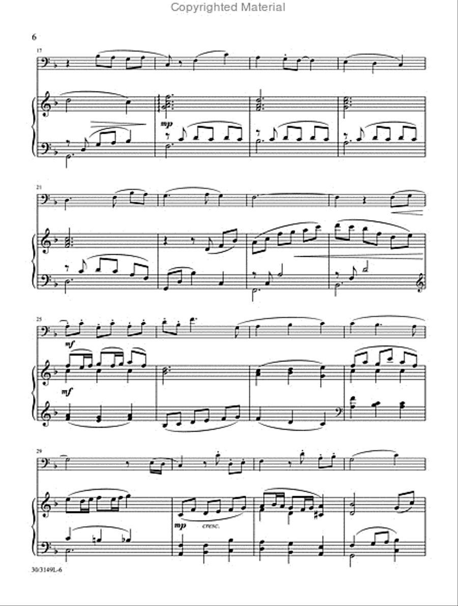 Trombone or Euphonium Solos for Worship, Vol. 2 Euphonium scores gallery preview page 4