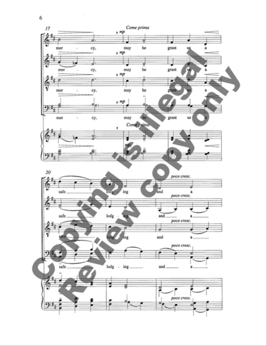 And Peace at the Last 4-Part scores gallery preview page 10