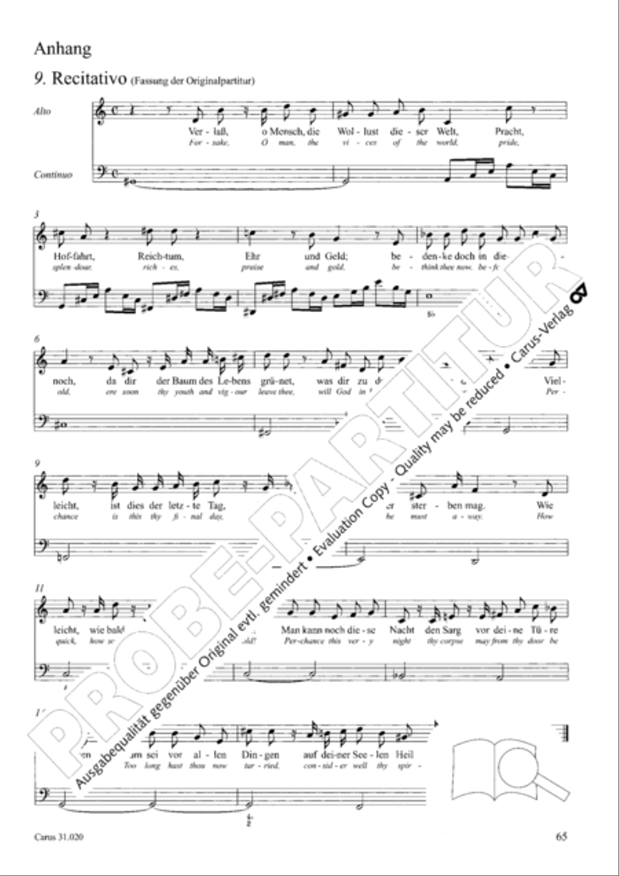 Eternity, thou thundrous word (O Ewigkeit, du Donnerwort) ATB scores gallery preview page 66