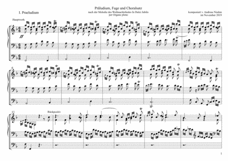 Prelude and Fugue "In Dulci Jubilo" for Organ image number null