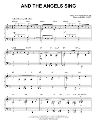 And The Angels Sing [Jazz version] (arr. Brent Edstrom)