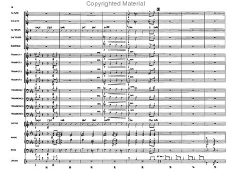 Eenie, Meenie, Minor Mode Jazz Ensemble scores gallery preview page 13