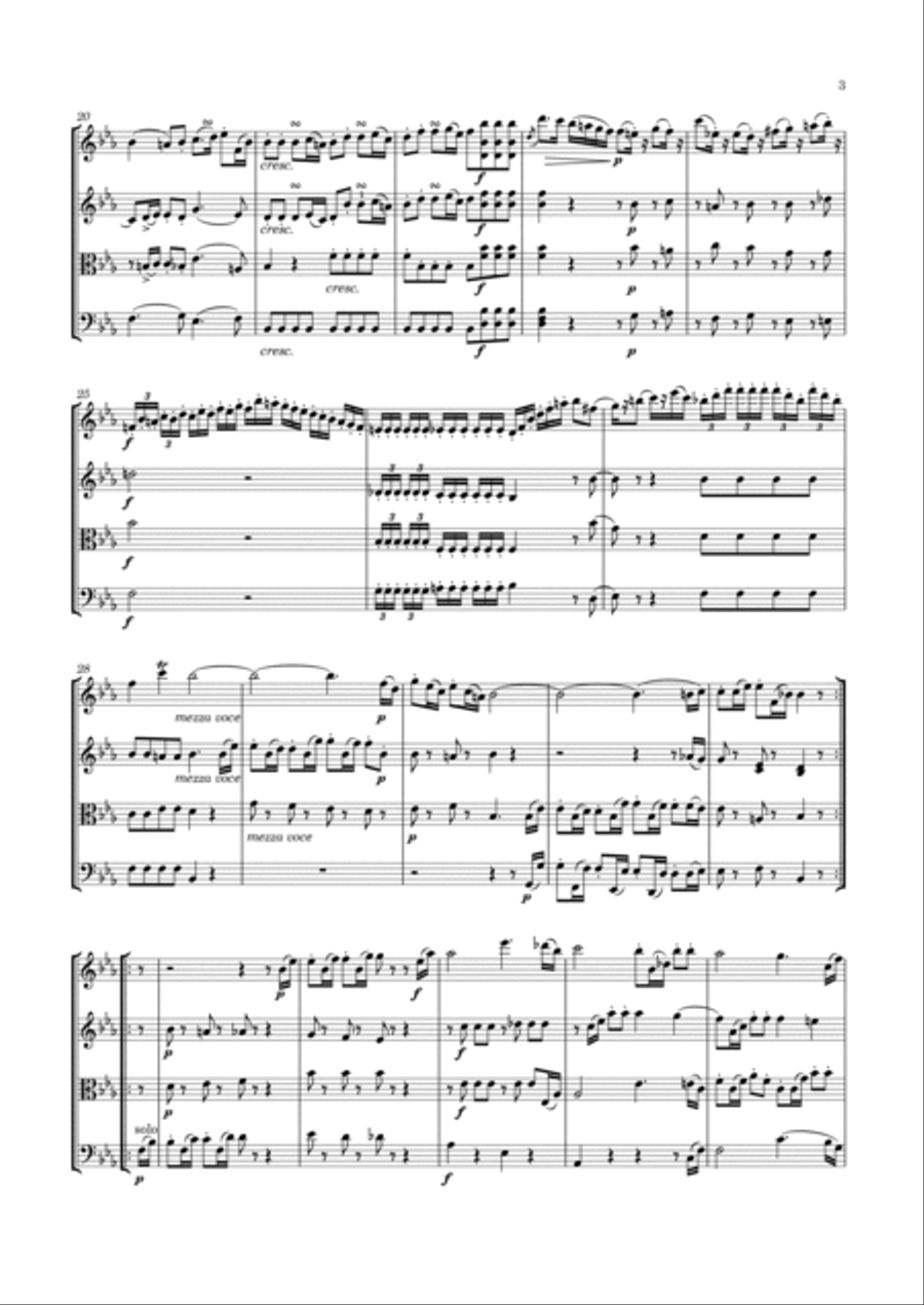 Haydn - String Quartet in E flat major, Hob.III:38 ; Op.33 No.2 · 