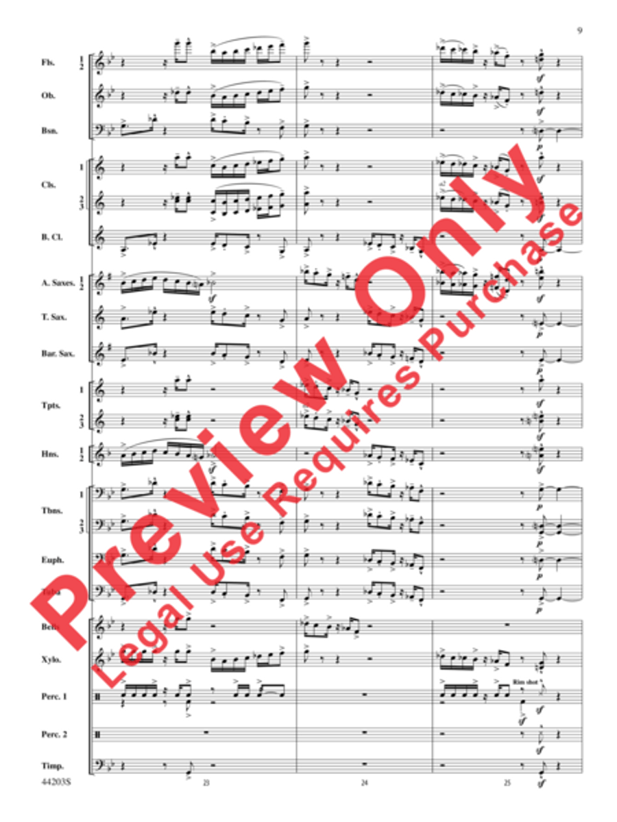 Loco Motion Concert Band scores gallery preview page 21