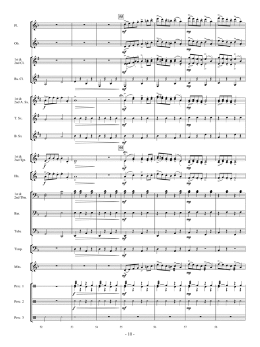 The Phantom Train Concert Band scores gallery preview page 9