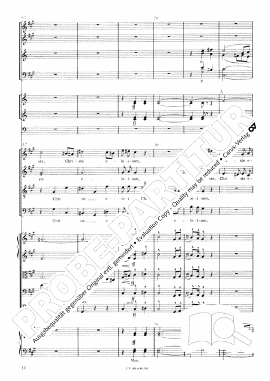 Mass in A Major (2 versions) STB scores gallery preview page 21