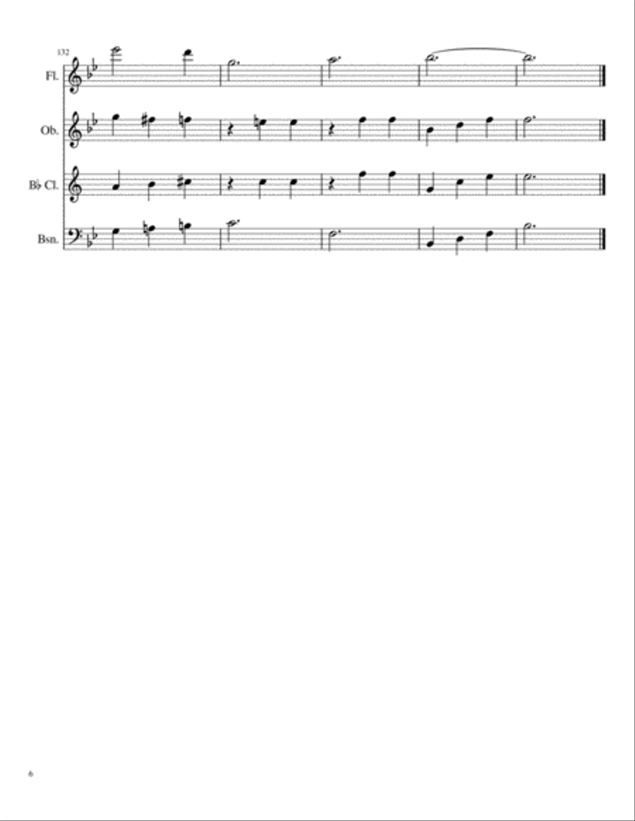 Let Me Call You Sweetheart for Woodwind Quartet Woodwind Quartet scores gallery preview page 6