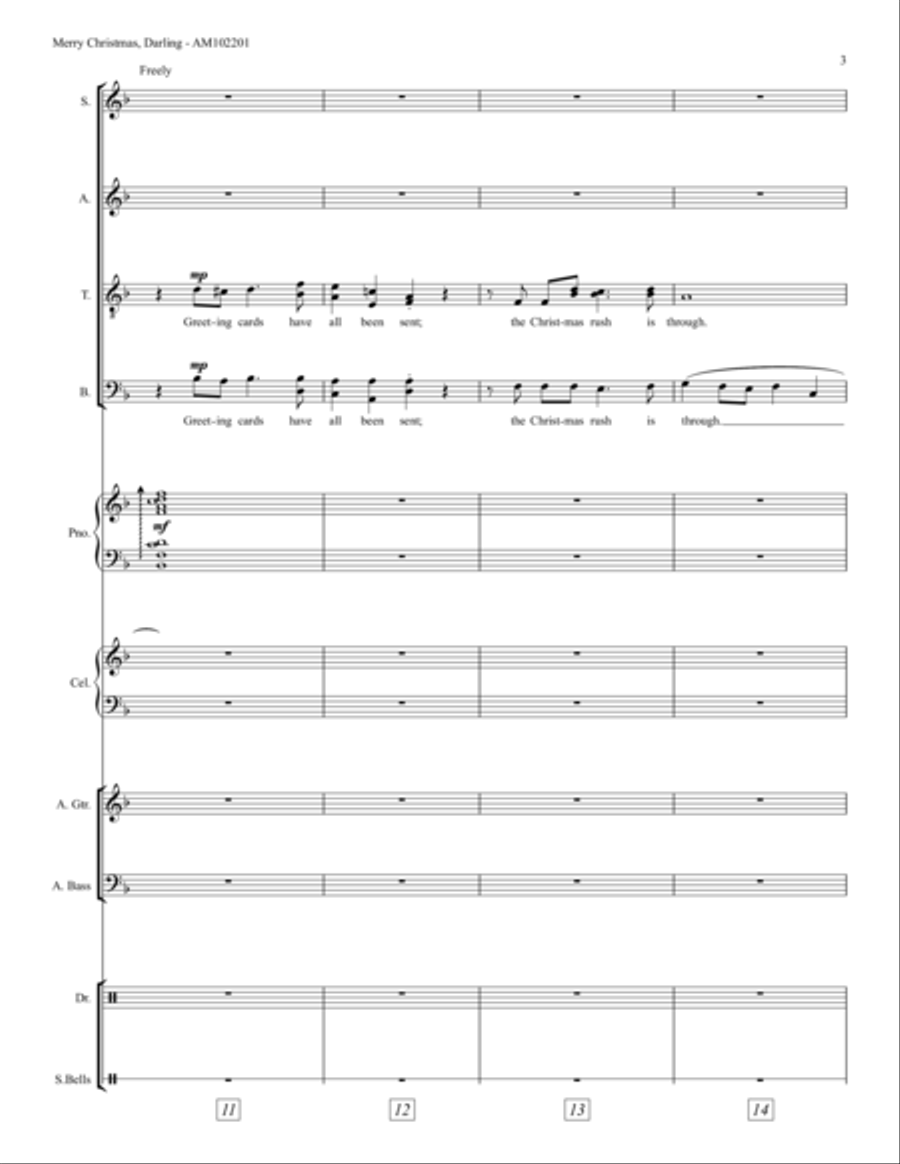 Merry Christmas, Darling Divisi scores gallery preview page 3