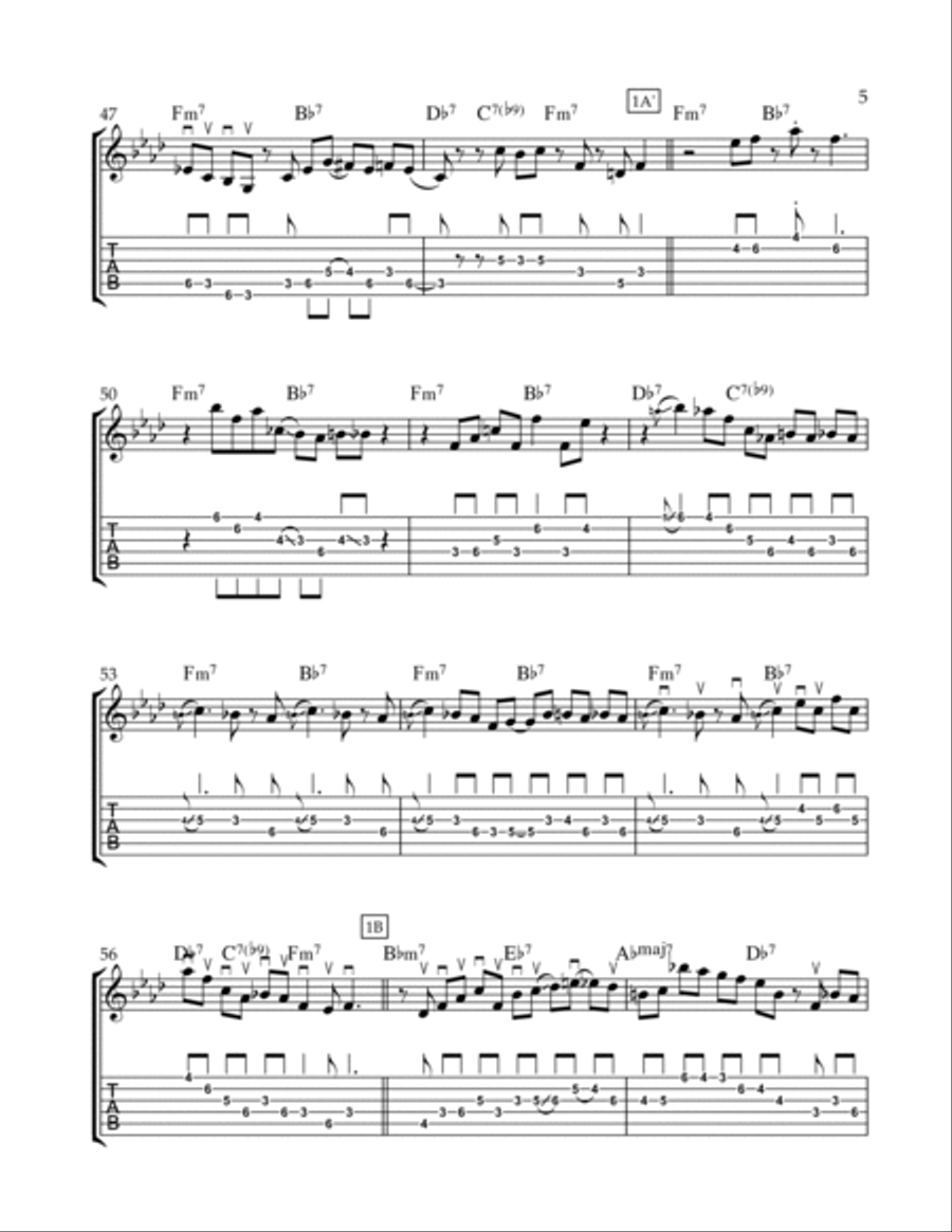 Full House Electric Guitar scores gallery preview page 5