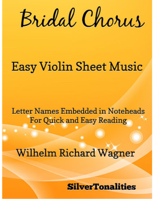 Book cover for Bridal Chorus Easy Violin Sheet Music