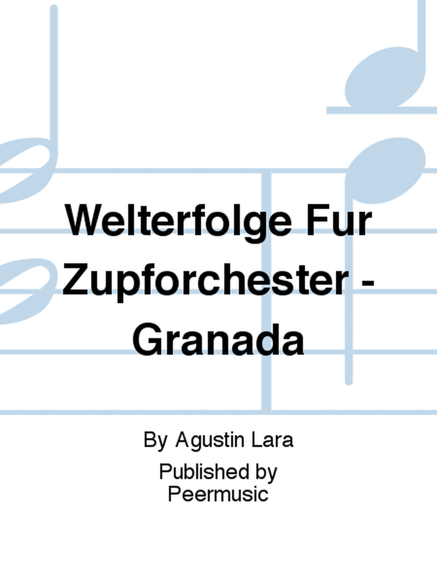 Welterfolge Fur Zupforchester - Granada