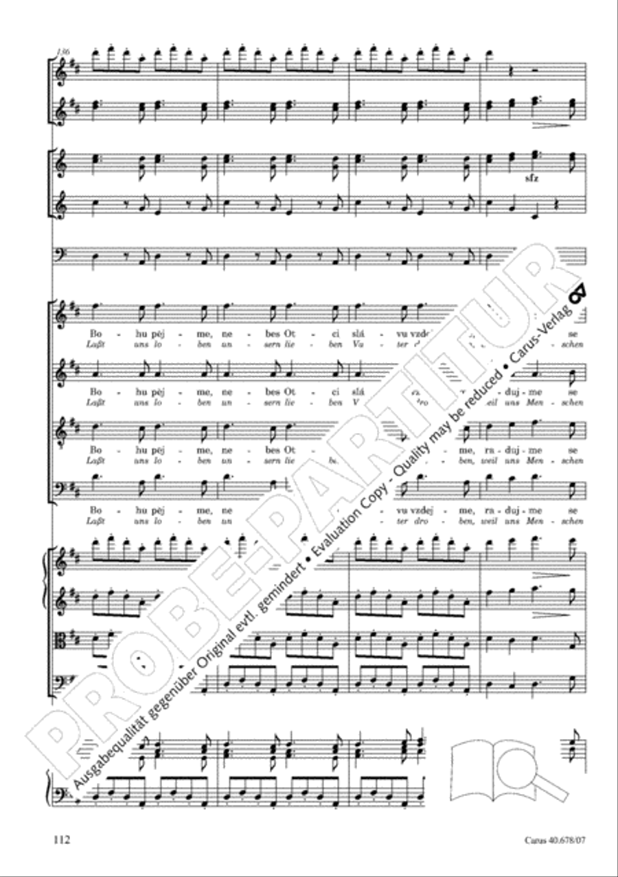 Missa pastoralis bohemica 4-Part scores gallery preview page 125