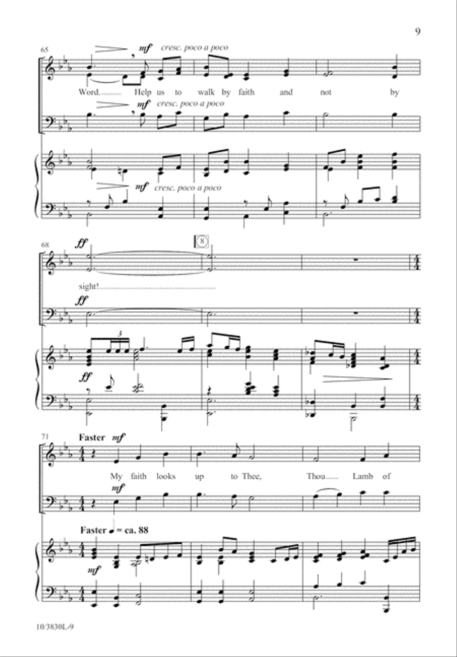 By Faith and Not by Sight 3-Part scores gallery preview page 10