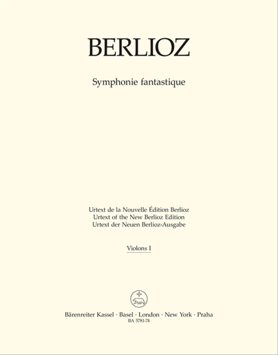 Symphonie fantastique by Hector Berlioz Violin - Sheet Music