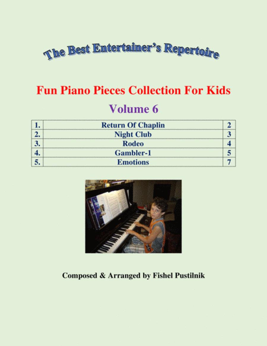 "Fun Piano Pieces Collection For Kids"-Volume 6 image number null