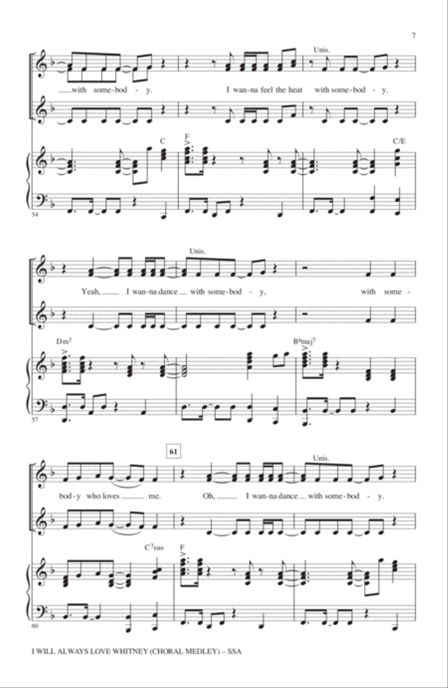 I Will Always Love Whitney SSA scores gallery preview page 6