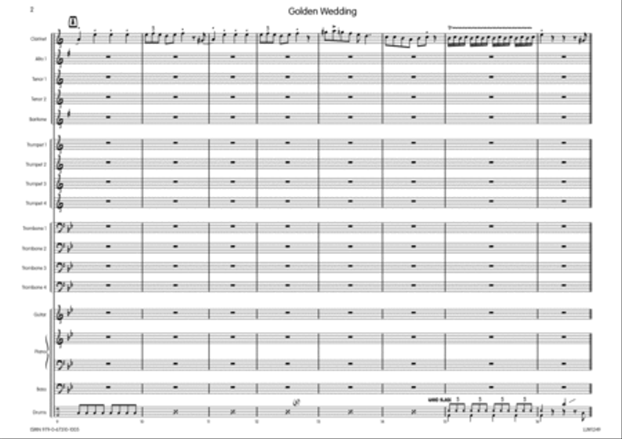 Golden Wedding Big Band scores gallery preview page 3