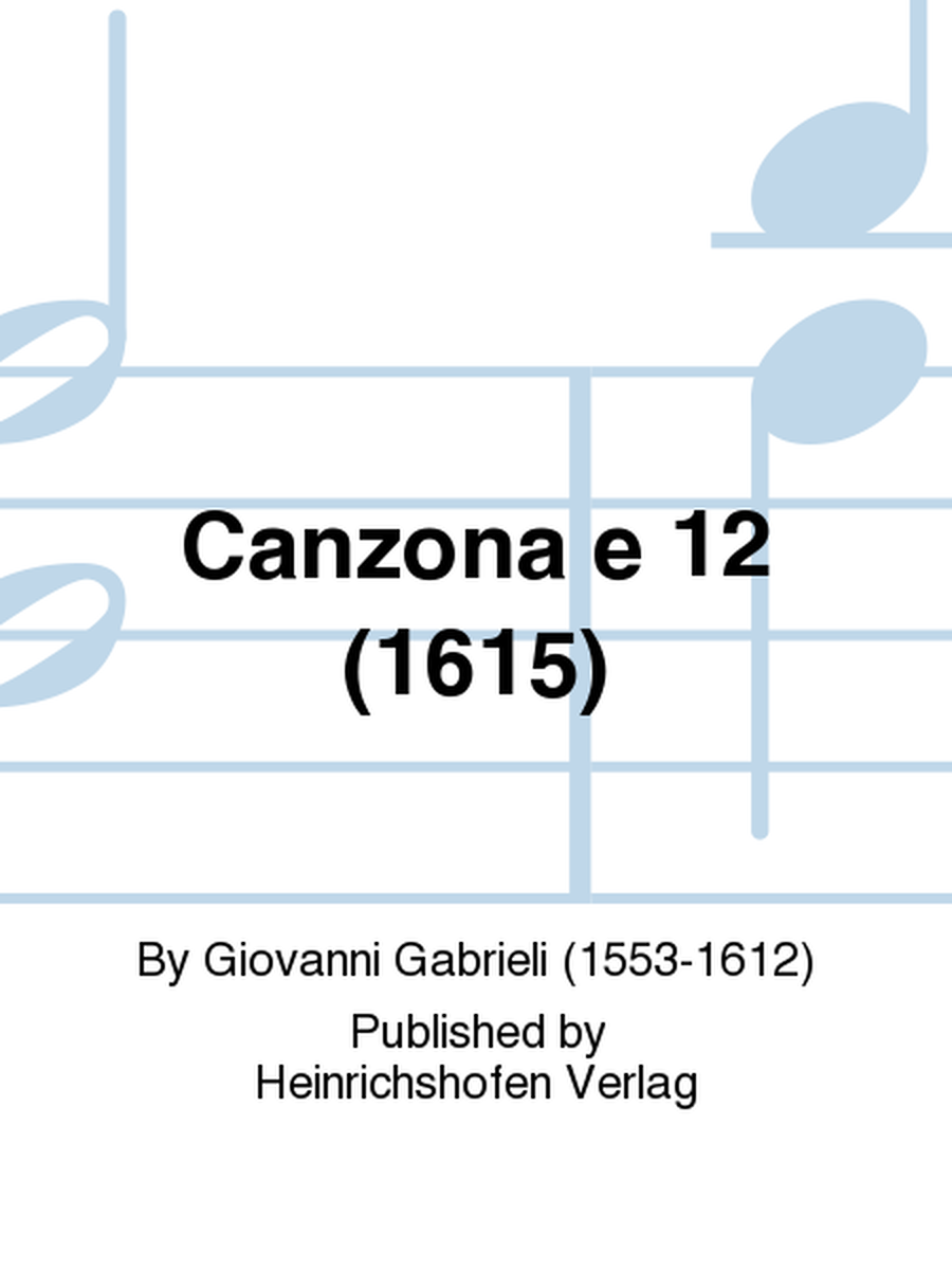 Canzona a 12 (1615)