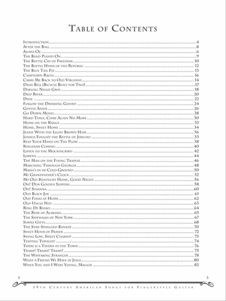 Favorite 19th Century American Songs for Fingerstyle Guitar Fingerpicking Guitar scores gallery preview page 2