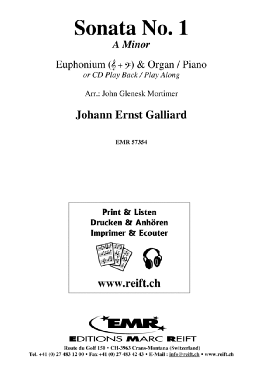 Sonata No. 1 Euphonium scores gallery preview page 2
