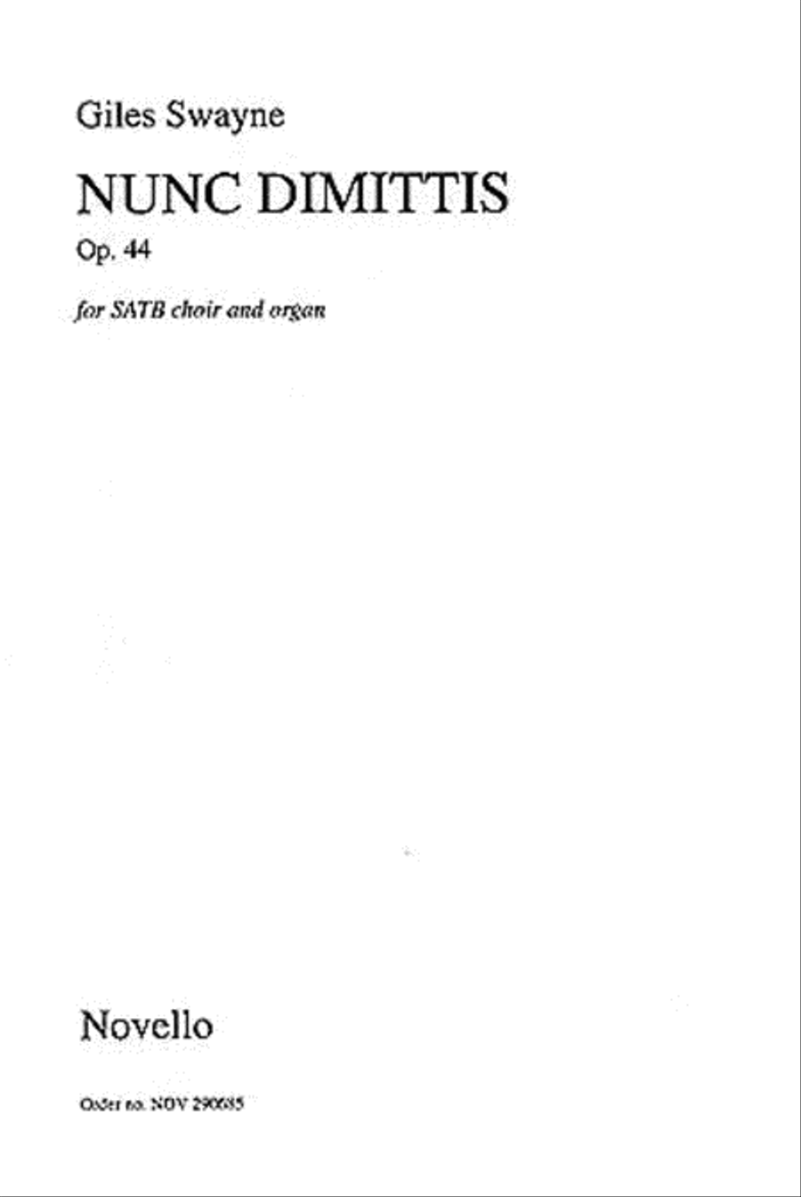 Nunc Dimittis 4-Part scores gallery preview page 1