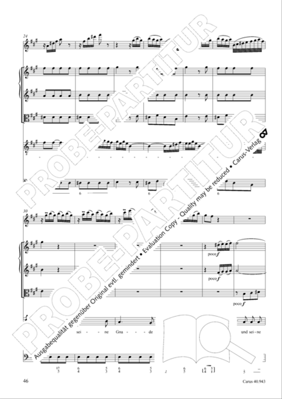 Shout to the Lord, all the earth (Jauchzet dem Herrn, alle Welt) 4-Part scores gallery preview page 53