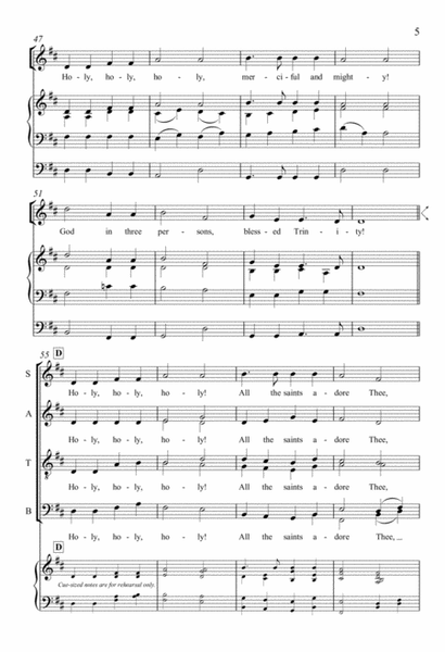 Holy, Holy, Holy! (Downloadable Organ/Choral Score)