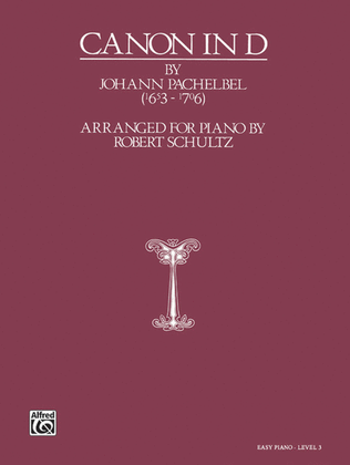 Book cover for Canon in D (Pachelbel's Canon)