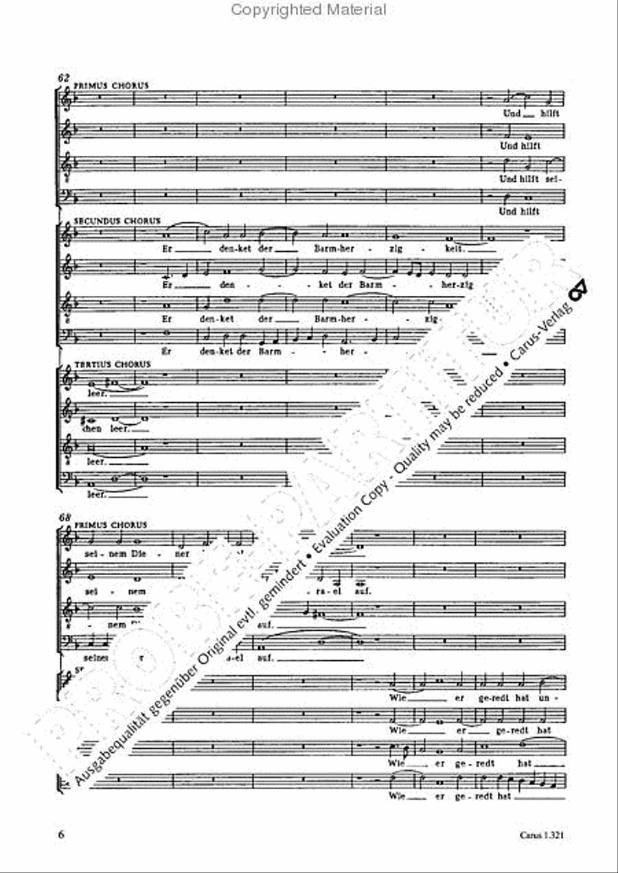 All my spirit exalts my Saviour (Meine Seele erhebt den Herren) 4-Part scores gallery preview page 7
