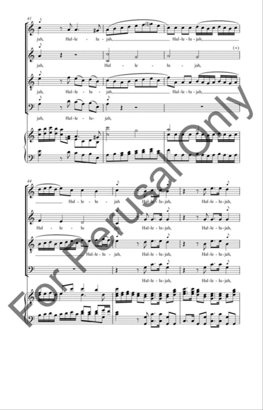 How Excellent Thy Name 4-Part scores gallery preview page 9