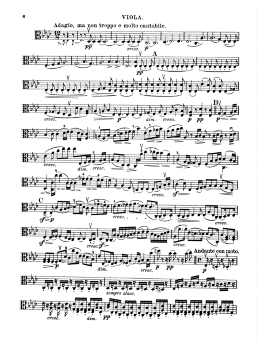 Beethoven: String Quartet, Op. 127 No. 12 String Quartet scores gallery preview page 4