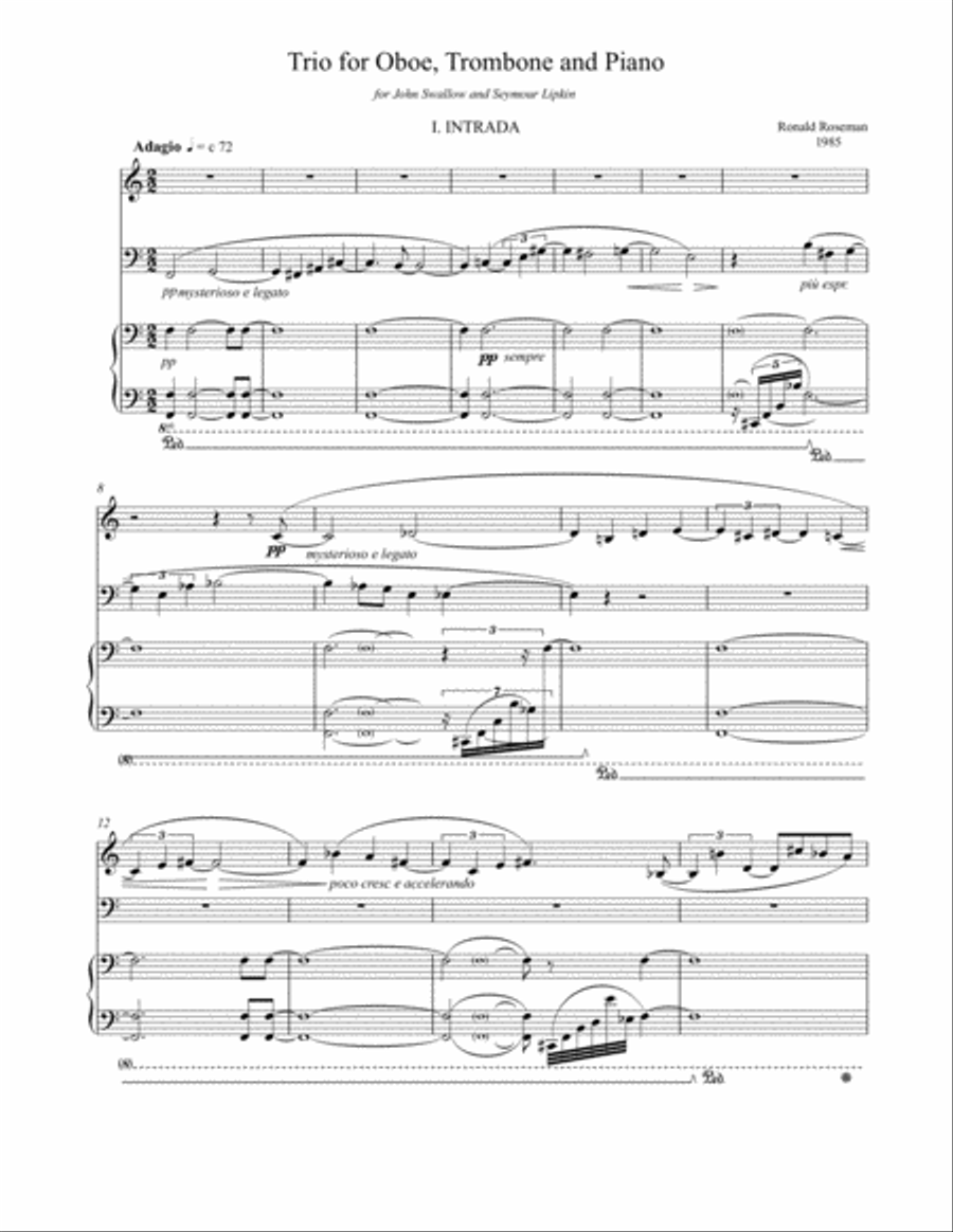 [Roseman] Trio (1985) Trombone Duet scores gallery preview page 3