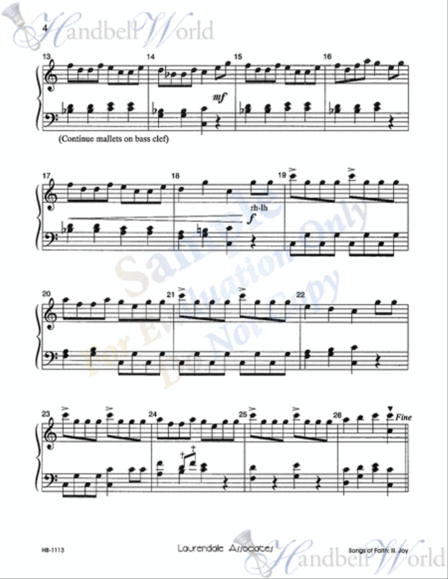 Songs of Faith III Joy Songs of Faith III Joy 3-Octaves scores gallery preview page 3