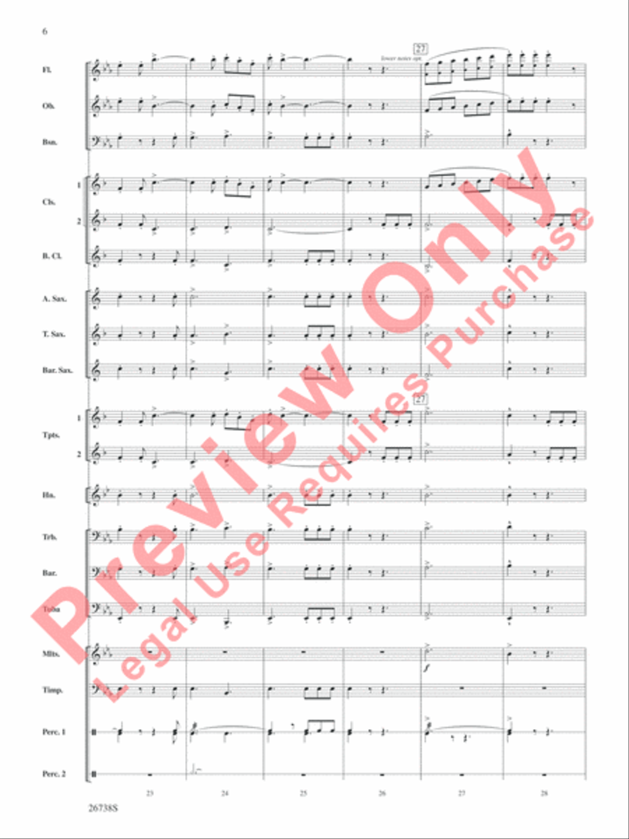 Superheroes R Us Concert Band scores gallery preview page 7