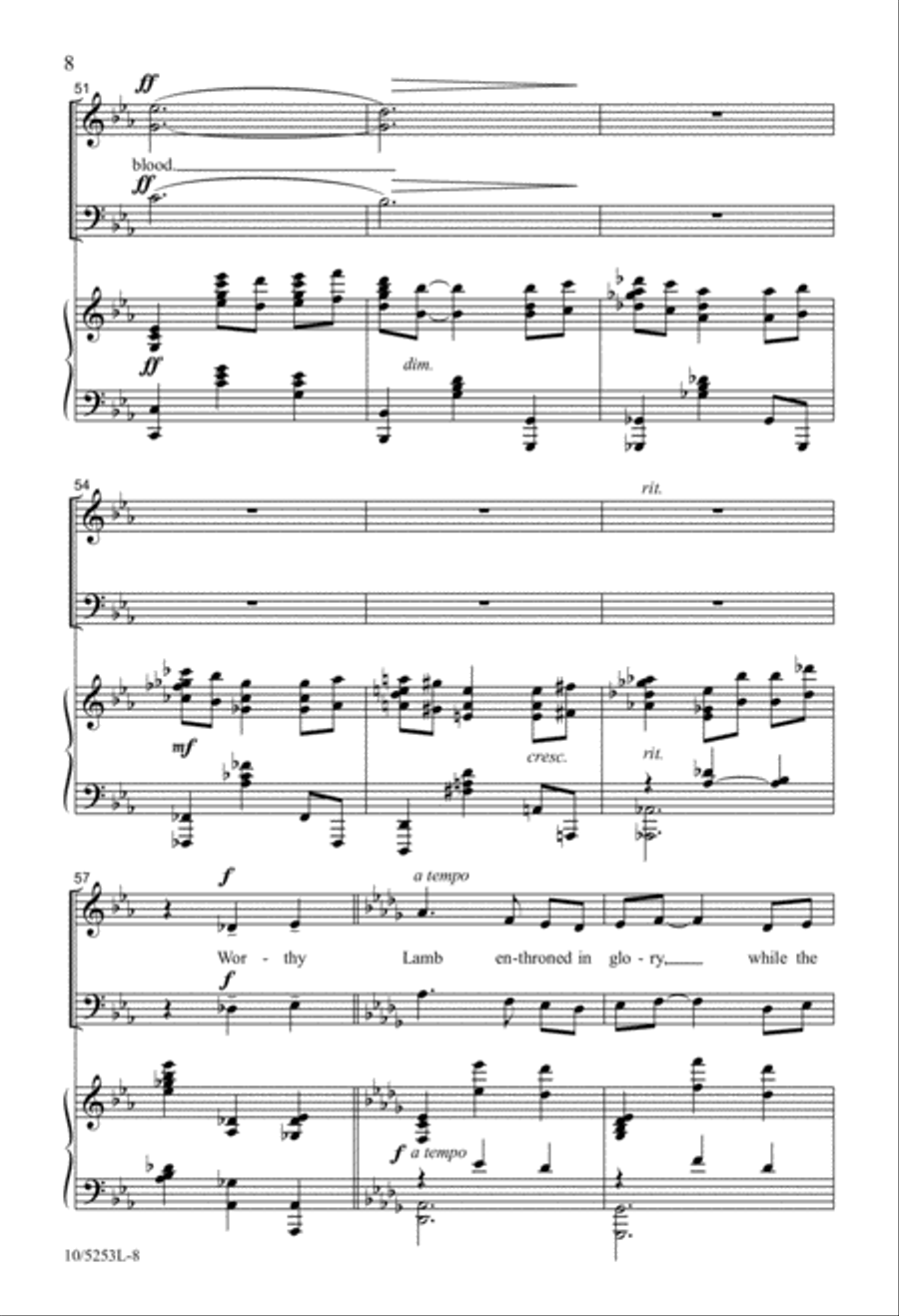 The Only Lamb 4-Part scores gallery preview page 8