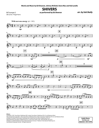 Shivers (for Brass Quintet) (arr. Seb Skelly) - Bb Trumpet 2
