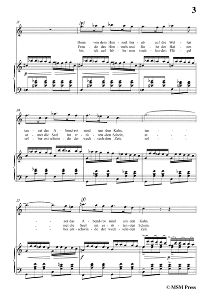 Schubert-Auf dem Wasser zu singen in C Major, for Voice and Piano image number null