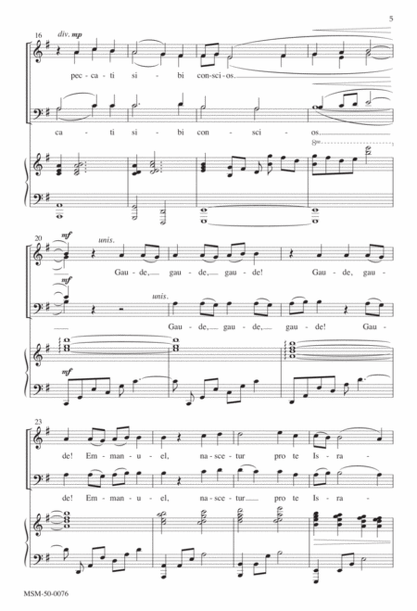 O Come, O Come, Emmanuel (Downloadable Choral Score)