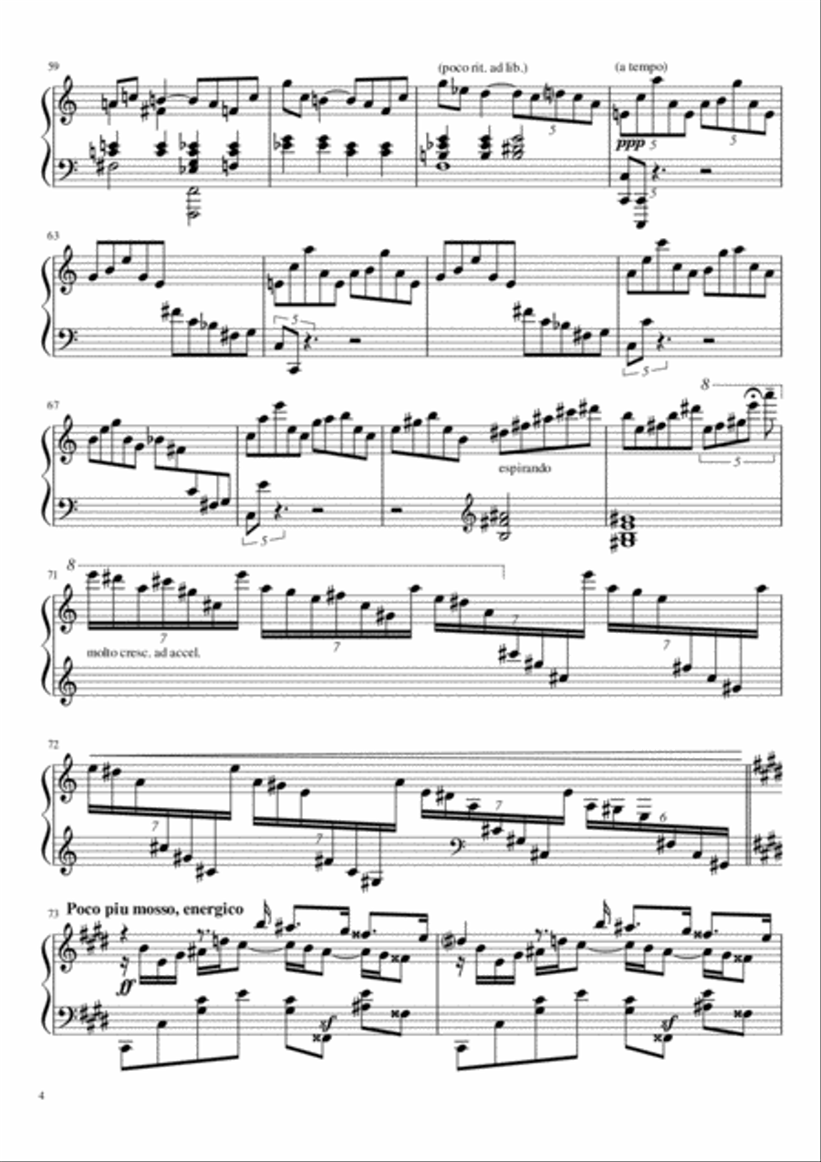 Sonate №1 (part II) Piano Solo scores gallery preview page 4