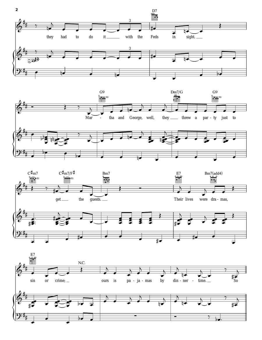 Adam And Eve Piano, Vocal, Guitar scores gallery preview page 2