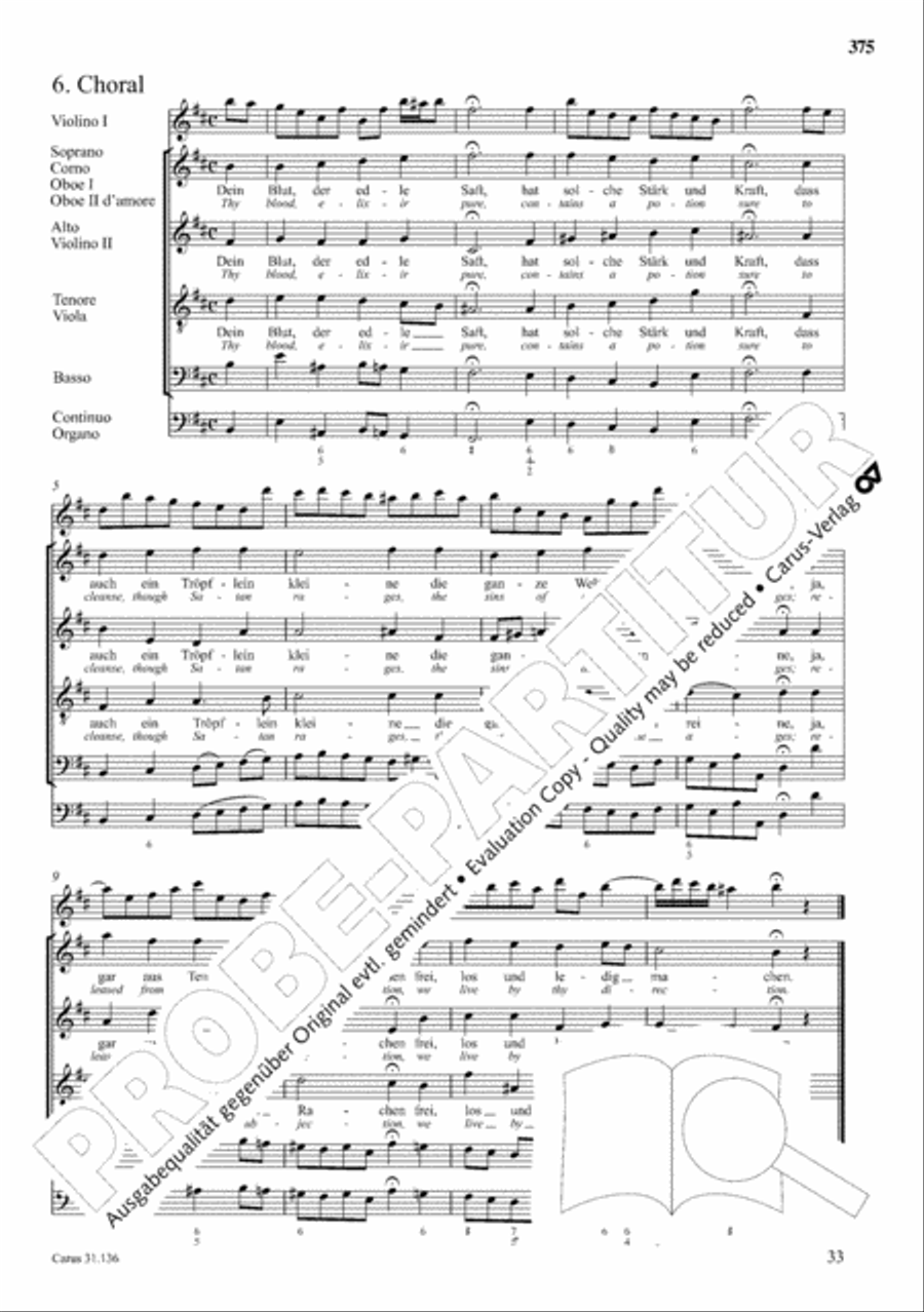 The Complete Sacred Vocal Works (Das geistliche Vokalwerk) Voice scores gallery preview page 376