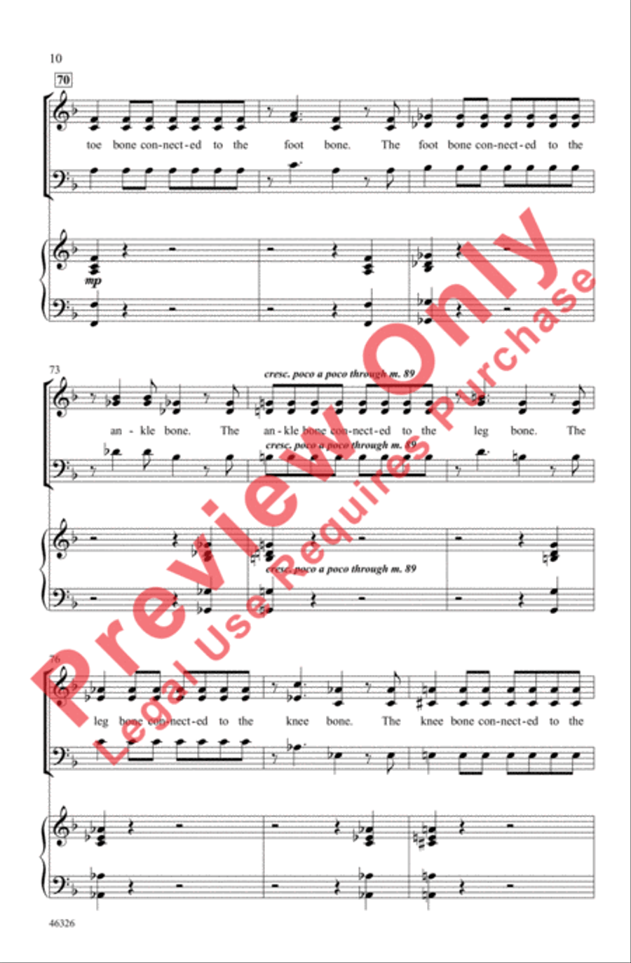 Dry Bones 3-Part scores gallery preview page 10
