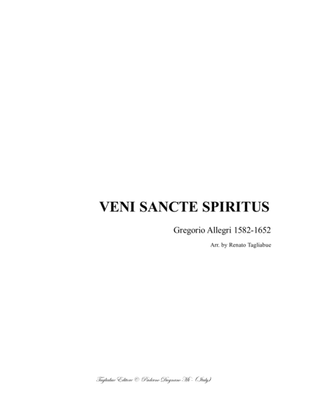 Book cover for VENI SANCTE SPIRITUS - Allegri G. - For SATB Choir