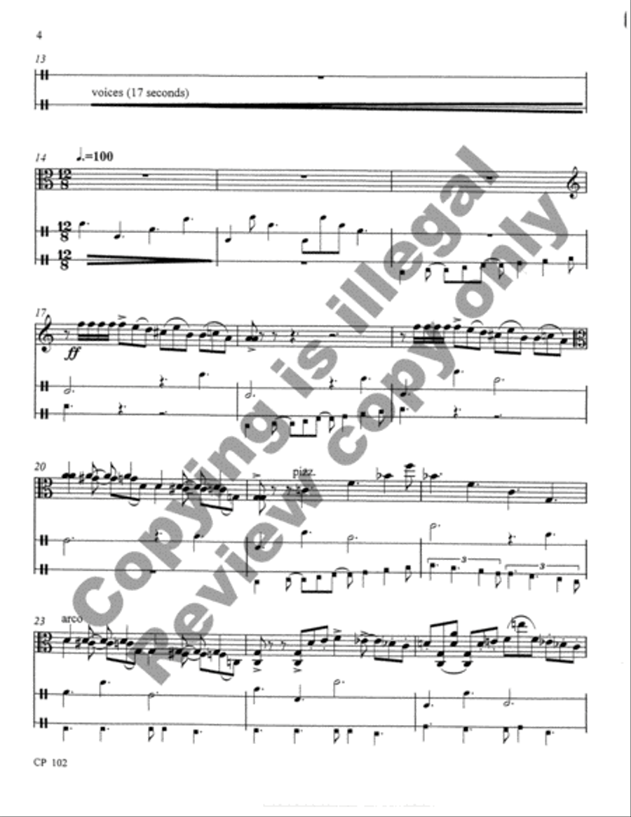 Invention for Viola & Tape Viola Solo scores gallery preview page 4