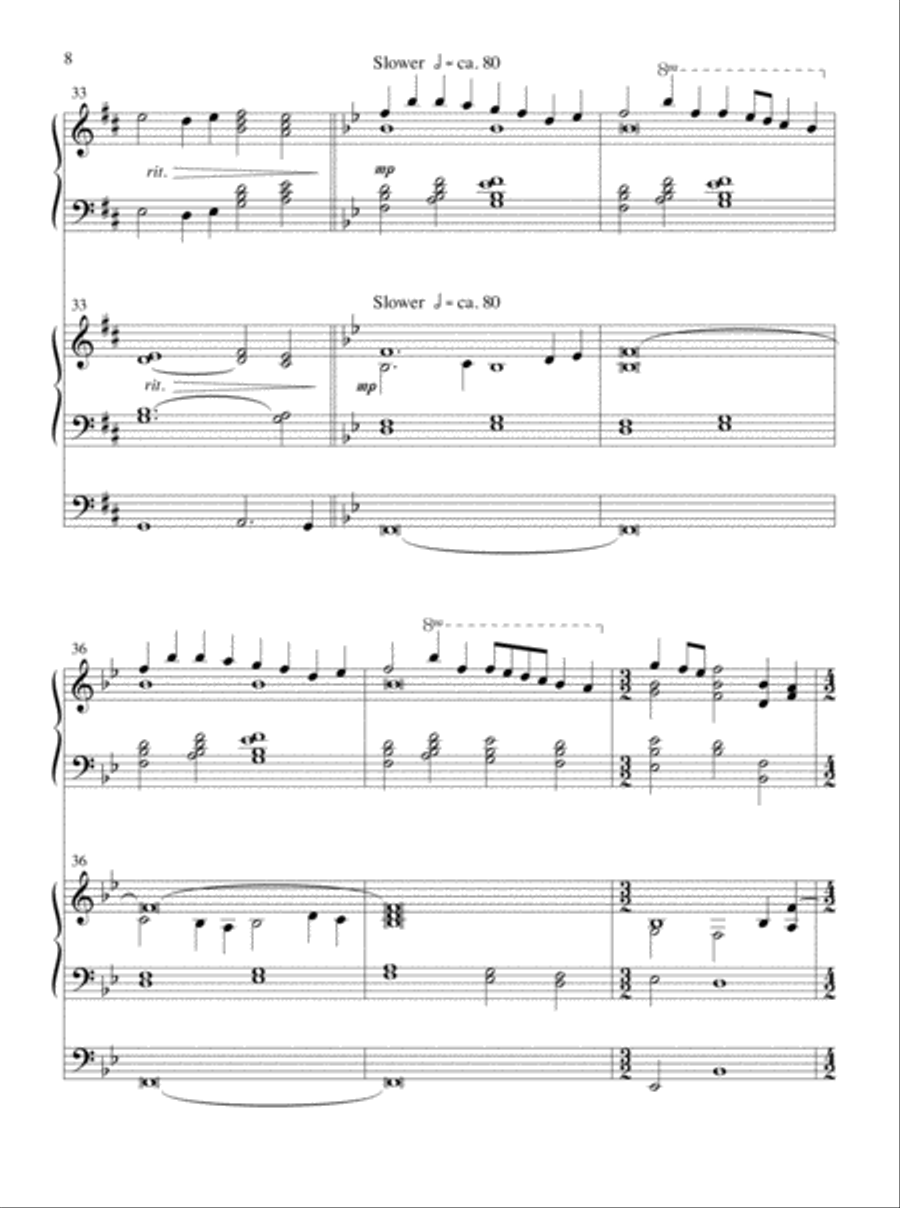 Glory and Honor, Praise and Adoration! Organ scores gallery preview page 7