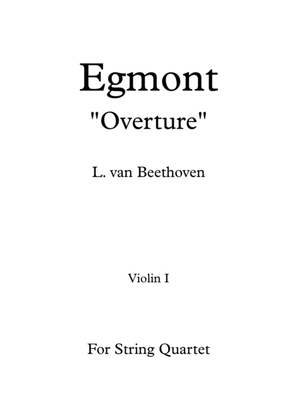 Book cover for Ludwig van Beethoven - Egmont "Overture" - For String Quartet (Parts)