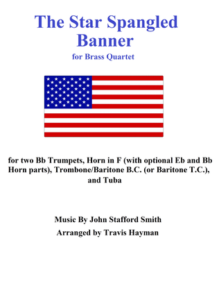 Book cover for The Star Spangled Banner for Brass Quartet